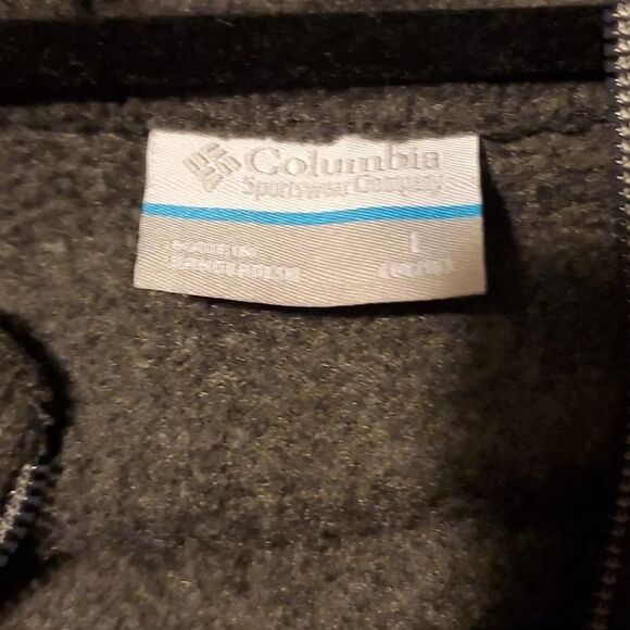 Columbia Boys Size Large Gray Fleece Zip Up Coat - Picture 4 of 5